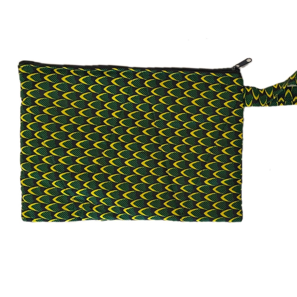 African Print Ankara Colorful Tribal Print Padded iPad Case/ Cosmetic bags